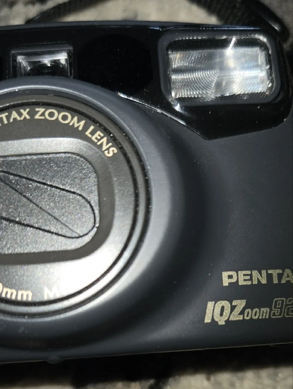 Pentax Black Point-and-Shoot Film Camera with Zoom Lens
